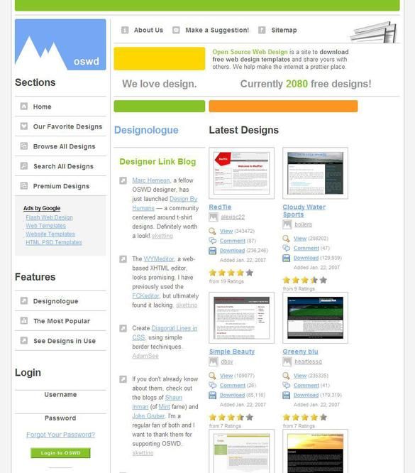 Open Source Web Design