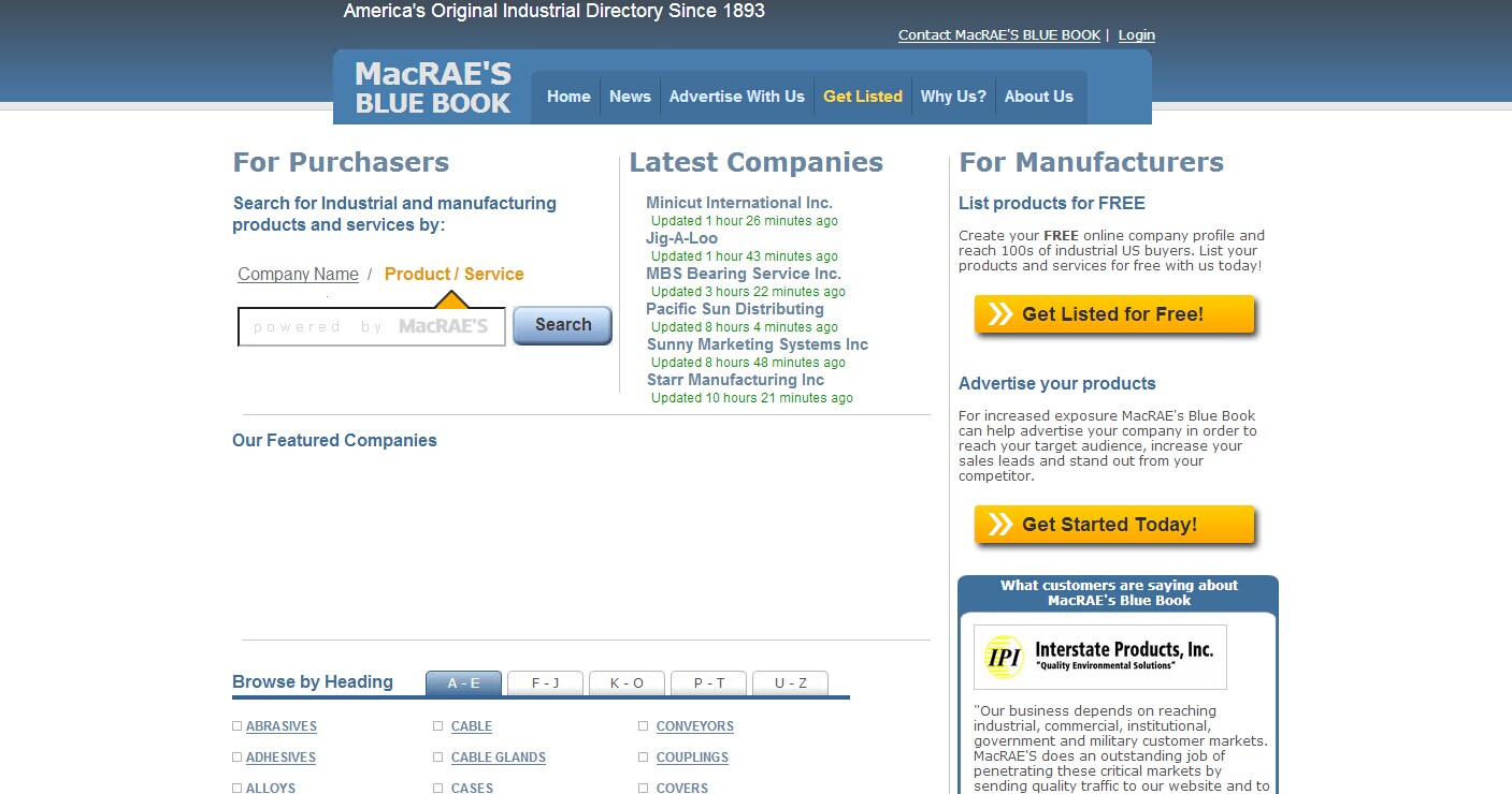 MacRAES BLUE BOOKóB2B